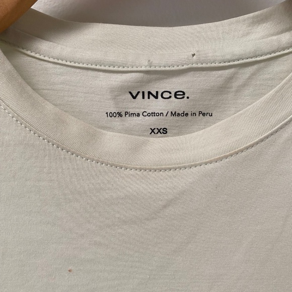 Vince Womens Washed Mint Essential Pima Cotton Crew Nect T-shirt Peru Size XXS - Picture 2 of 7